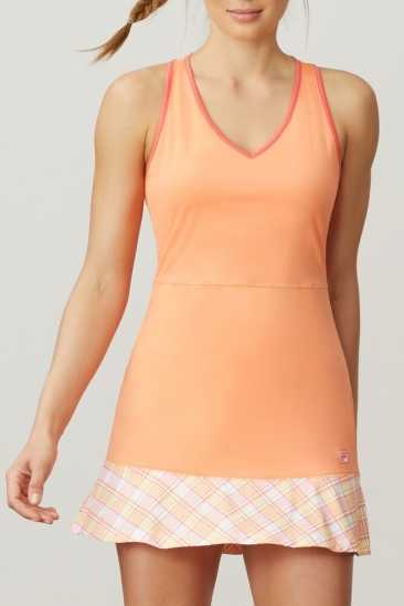 Fila Femme Mad For Plaid Robe 879 Melon / Plaid / Coral Fila France ZPH-439765